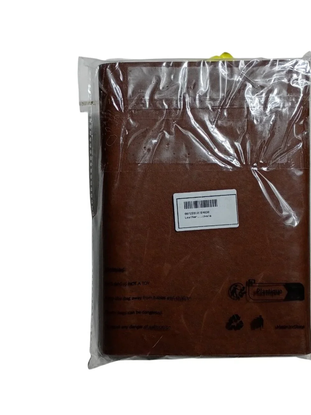 Brown Faux Leather Vintage-Style Refillable Binder Journal Metal Butterfly Charm